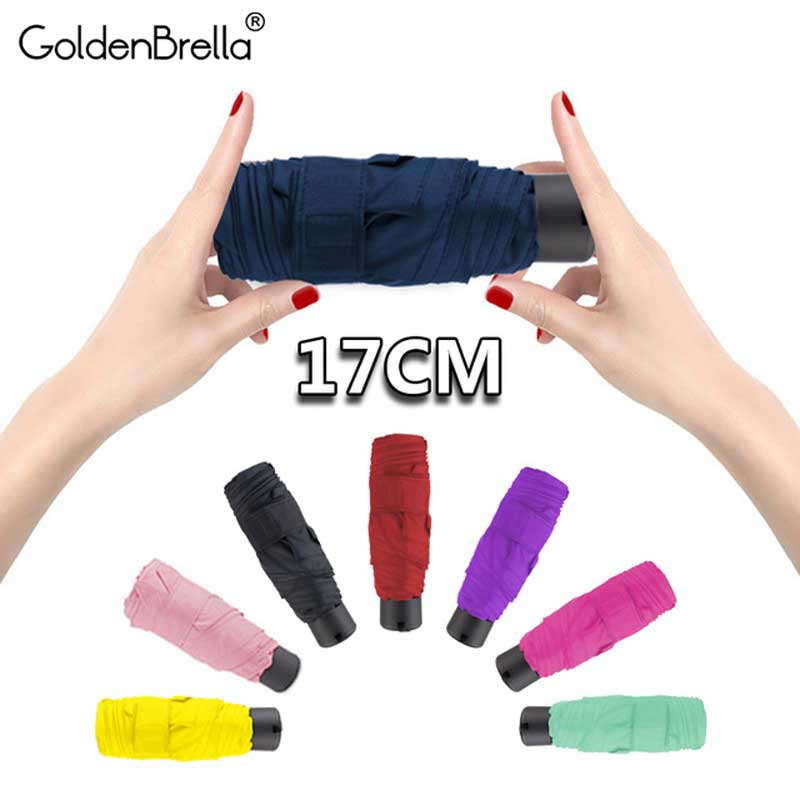 Hoge Quaility Mini Pocket Paraplu Vrouwen 5Fold Mode 8 Kleuren Paraplu Regen Vrouwen Reizen Kleine Parasol Kids Paraplu