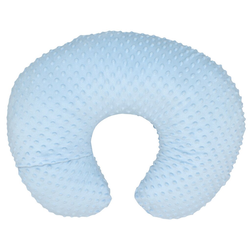 Minky Nursing Newborn Infant Baby Breastfeeding Pillow Cover Nursing Slipcover stylish soft Cotton Blends Baby Pillow Cover: Blue