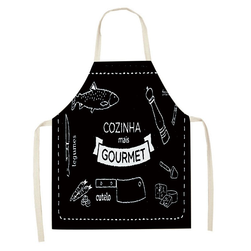 Fish Gourmet Gourmet Apron World Aprons Blue Tropical Fish Coral Art Apron Kitchen Hippie Living Room Aprons Home: A-1 / 47x38cm