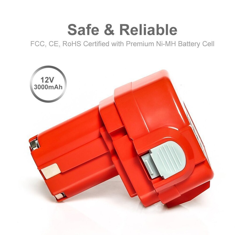 Amityke 12V 12V 3000mAh recargable NIMH batería de herramientas eléctricas para Makita taladro PA12 1220, 1222, 1235, 1233S 1233SB