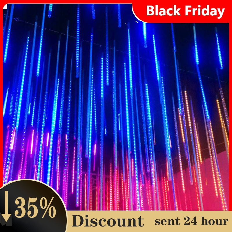 Kerstverlichting buiten voor buiten waterdichte led meteorenregen led lichtsnoer boom tuin decoratieve lamp