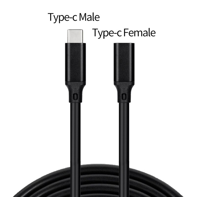 Type c verlengkabel usb c verlengsnoer  pd100w 5a 10 gbps mannelijk naar vrouwelijk usb 3.1 usb-c type-c usb 5a oplaaddatakabels