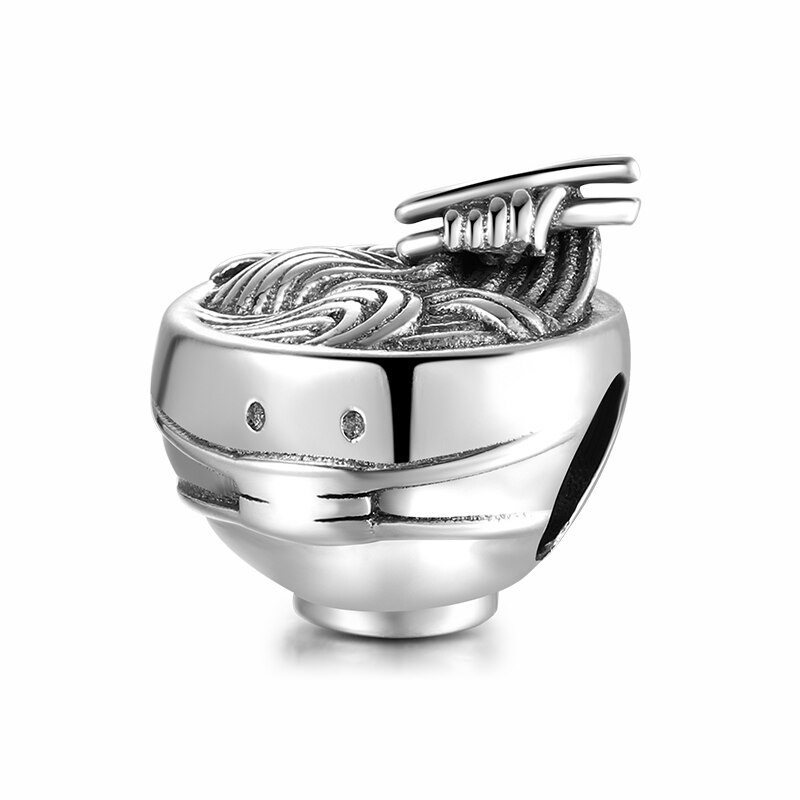 2020 deliziosi ramen perline tagliatelle e bacchette Charms gioielli Charms in argento Sterling 925 per la fabbricazione di braccialetti S925