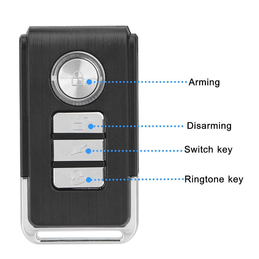 Warning Alarm Sensor Anti Lost Remind Vibration Vehicle Security Electric Car Remote Control Waterproof for Bike Motor