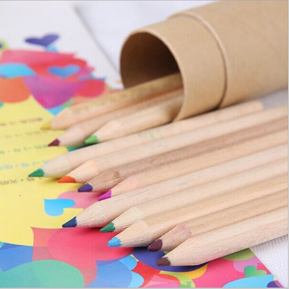 Kleurpotloden, Kleurpotloden, Tekening Praktijk Briefpapier 12 Kleur Kleine Potlood Schilderen Pen Kleur Lood Potlood Heldere # P30