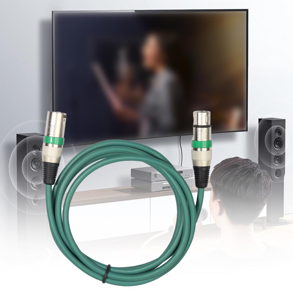 Audio- Kabel Abgeschirmte Anti-störungen 100/180cm 3Stift XLR Männlich zu Weiblich Mikrofon AUX Kabel für Rührgerät