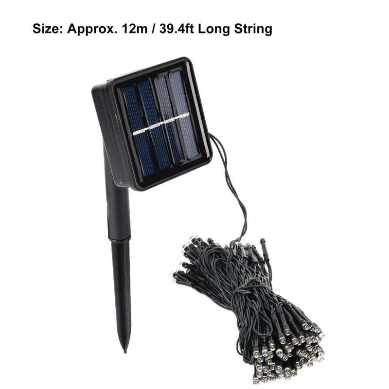 LED String Lights Fairy String Lights Solar 8 Modes 39.4ft for Outdoor Hristmas Tree Decoration