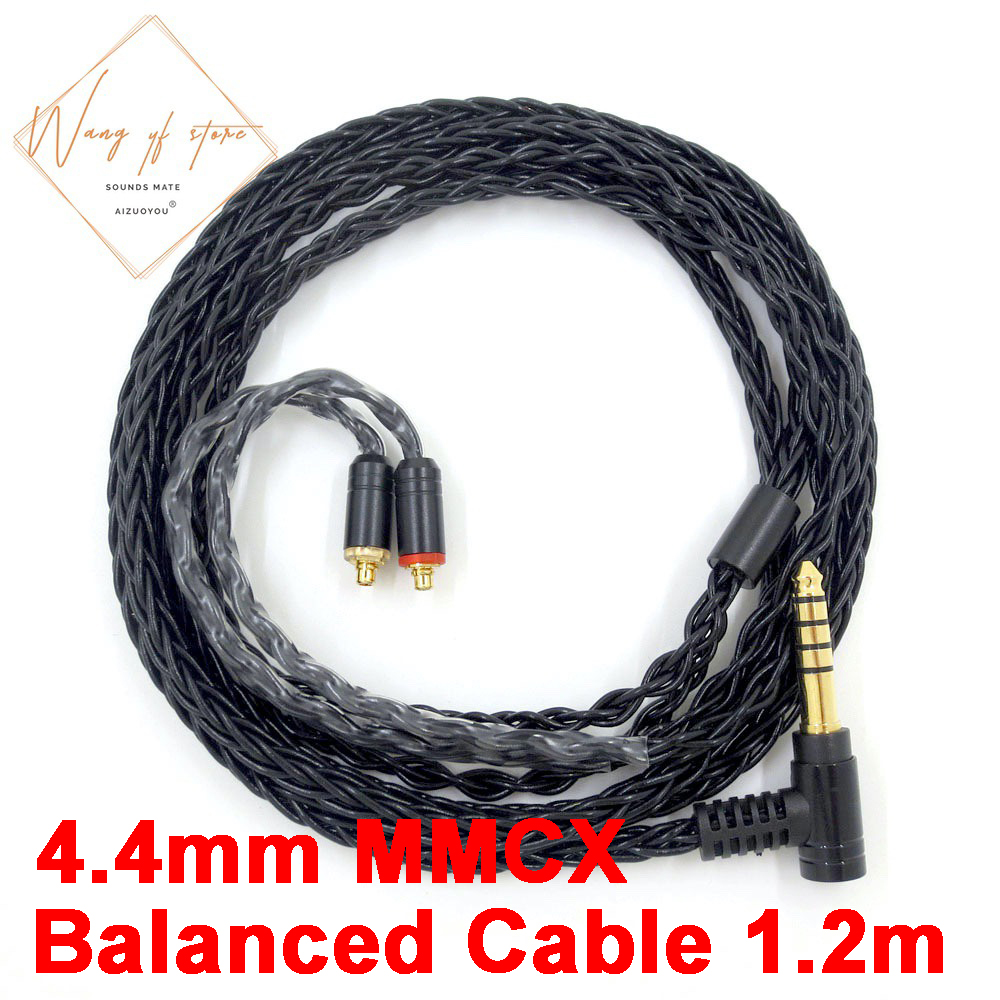 Parte di copertura MMCX per saldatura fai-da-te per Koss Porta pro PP cuffia cavo staccabile 4.4mm 2.5mm bilanciato 3.5mm stereo: giallo