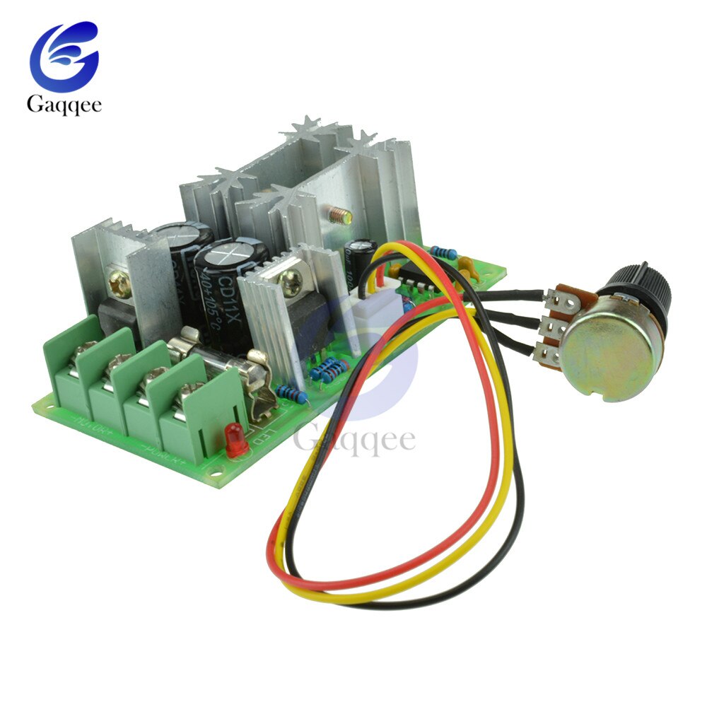 DC 10-60V DC 10V-60V Motor Speed Control Regulator PWM Motor Speed Controller Switch 20A Current Regulator Module 12V 24V 48V