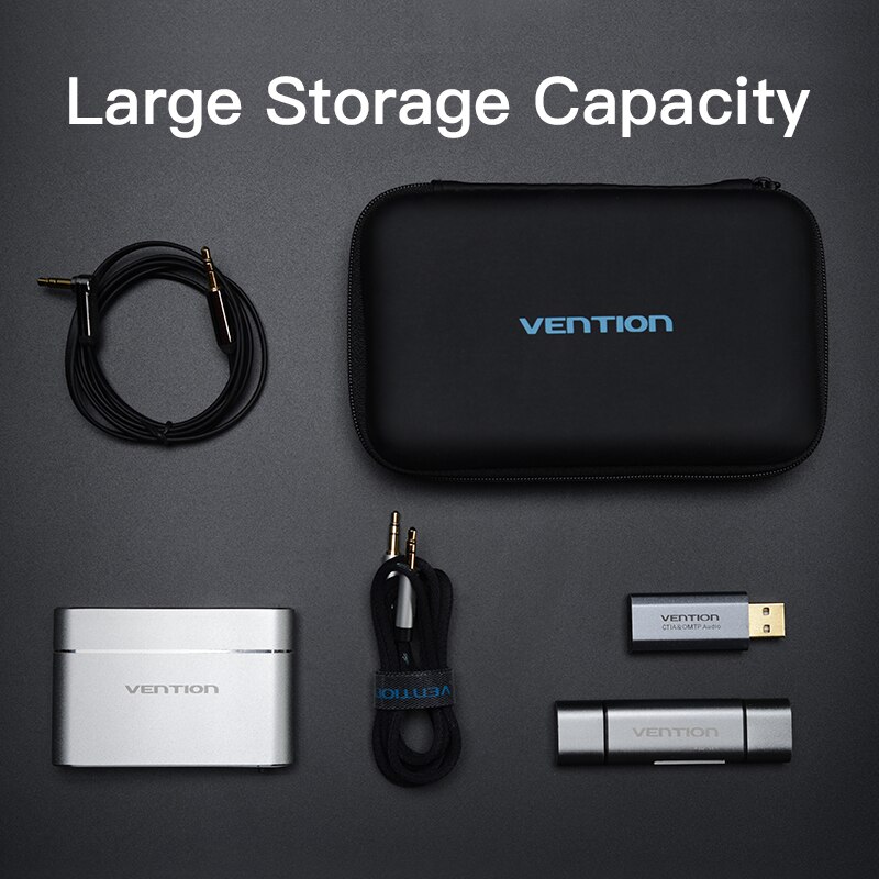 Vention Power Bank Case Hard Case Box Protection Bag for 2.5 Hard Drive Disk USB Cable External Storage Carrying SSD HDD Case