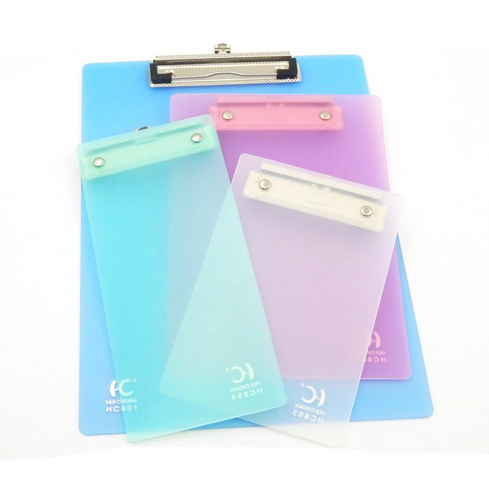 A5/A4 Plastic Clipboard Metal Clip Thick Paper Writing Plate Note Pad Board