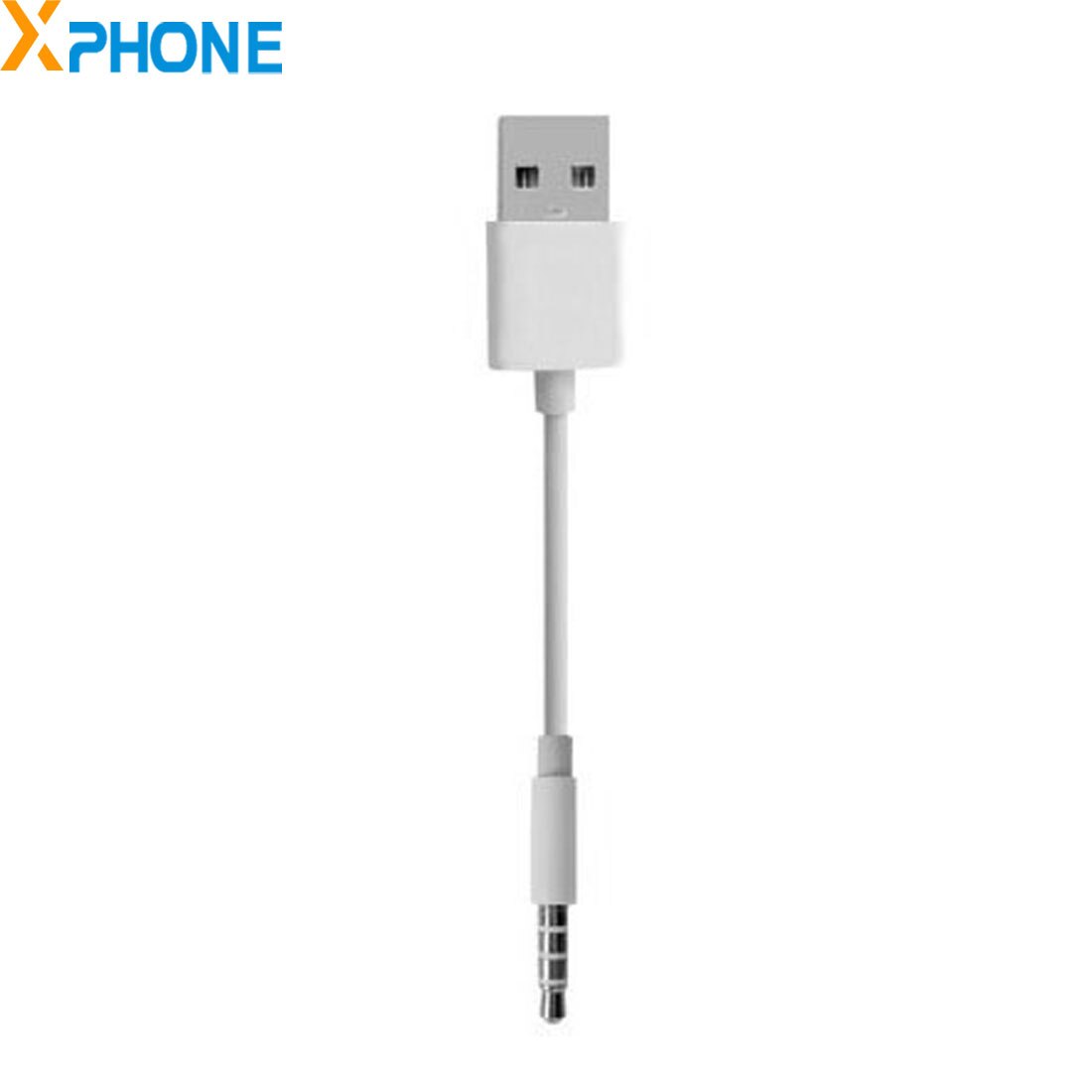 USB to 3.5mm Jack Data Sync Charge Cable for iPod shuffle 1st 2nd 3rd 4th 5th 6th Generation Cable Adapter Length 10cm