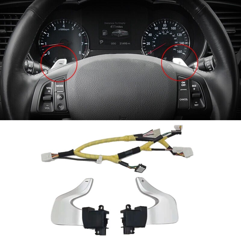 Car Paddle Shift Shifter Switch Set for KIA Optima / K5 967702T000 967802T000 96770-2T000 96780-2T000: Default Title