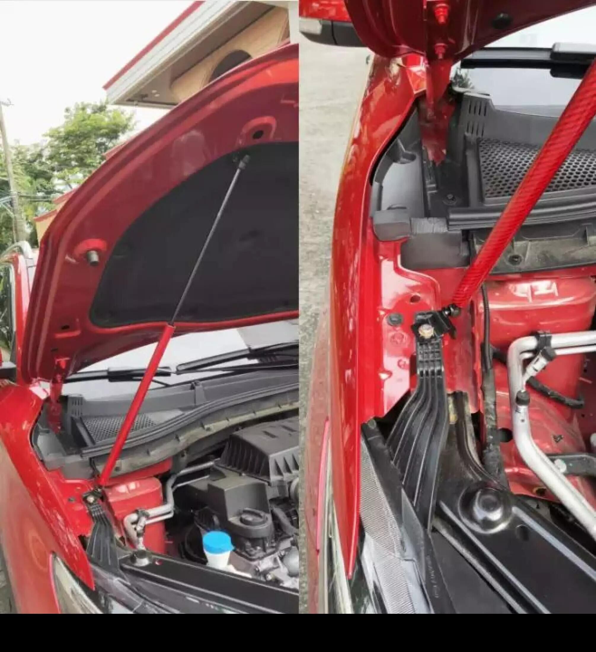 for MG ZS EV (crossover) Astor -2022 Front Hood Bonnet Modify Carbon Fiber Gas Struts Shock Damper Lift Supports Absorber