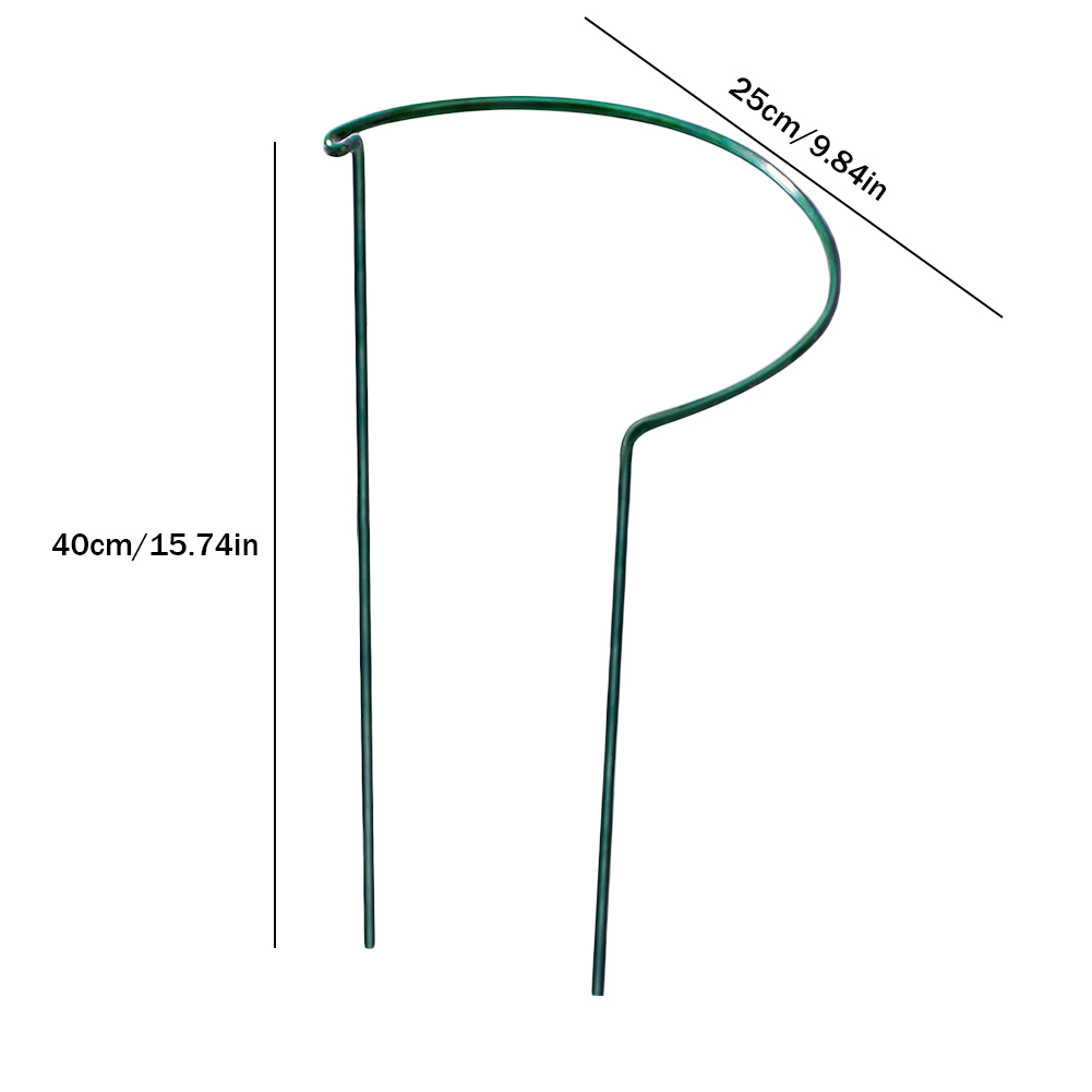 6 Stuks Tuinplant Ondersteuning Paal Half Ronde Metalen Tuinplant Strut Klimplant Ondersteuning Voor Indoor Outdoor Klimgroente