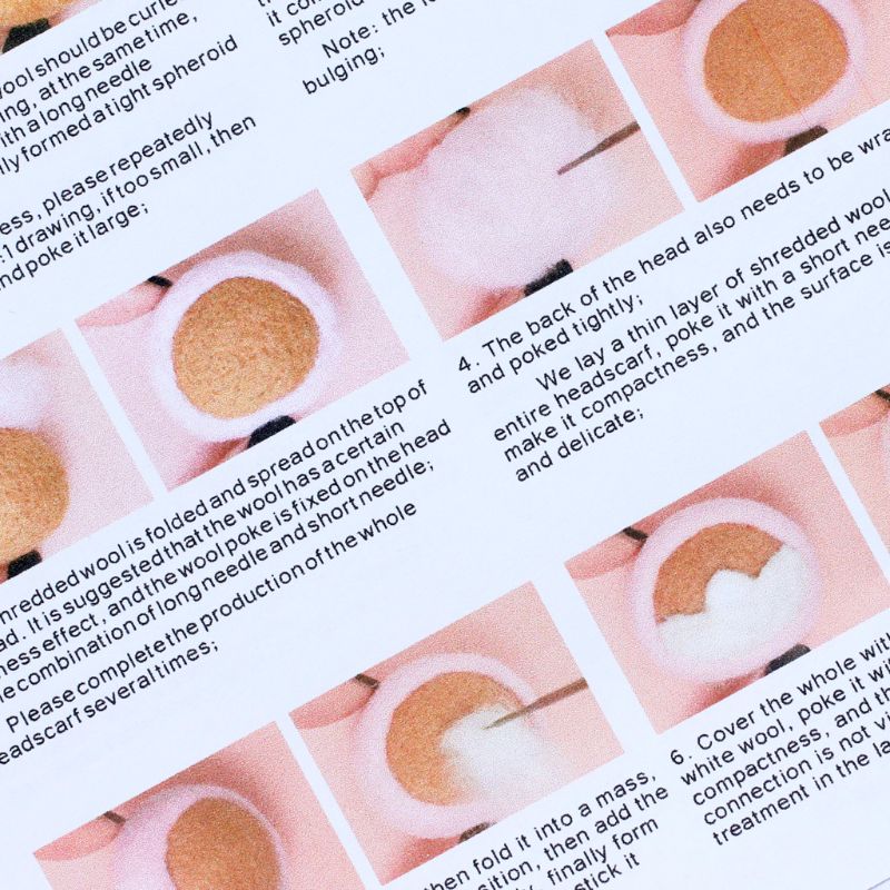 Aardbei Cartoon Wolvilt Craft DIY Onvoltooide Prikte Naald Materiaal Bag Pack