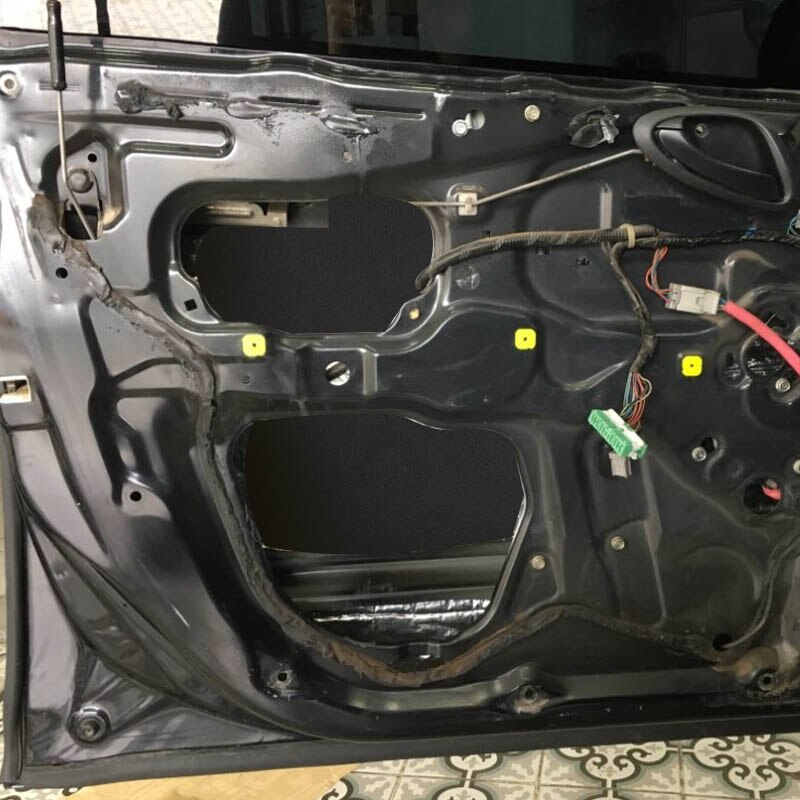 30 x 50cm 6mm bil ljudisolering dämpare matta ljuddämpande ljuddämpande ljudisolering huv motor brandvägg cell skum bomull