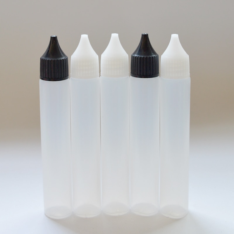 1 Pcs 30 Ml Pen Vorm Plastic Fles Met Lange Tip E Vloeibare Lege Lange Slanke Druppelflesje