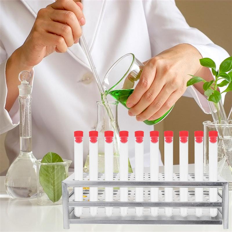 1pc Laboratory Test Tube Stand Aluminum Test Tube Rack Test Tube Holder