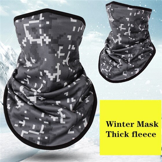 Winter Fleece Ski Sjaal. Fietsen Snowboard Apparatuur Bandana Hoofddeksels Masker Nek Driehoek Thicken Warm Vrouwen Mannen Camouflage Slabbetjes: NO.11