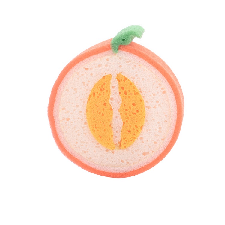 Éponge de nettoyage en microfibre Super absorbante, chiffon à vaisselle en forme de Fruit, fraise cantaloup Orange, 1 pièce: 02