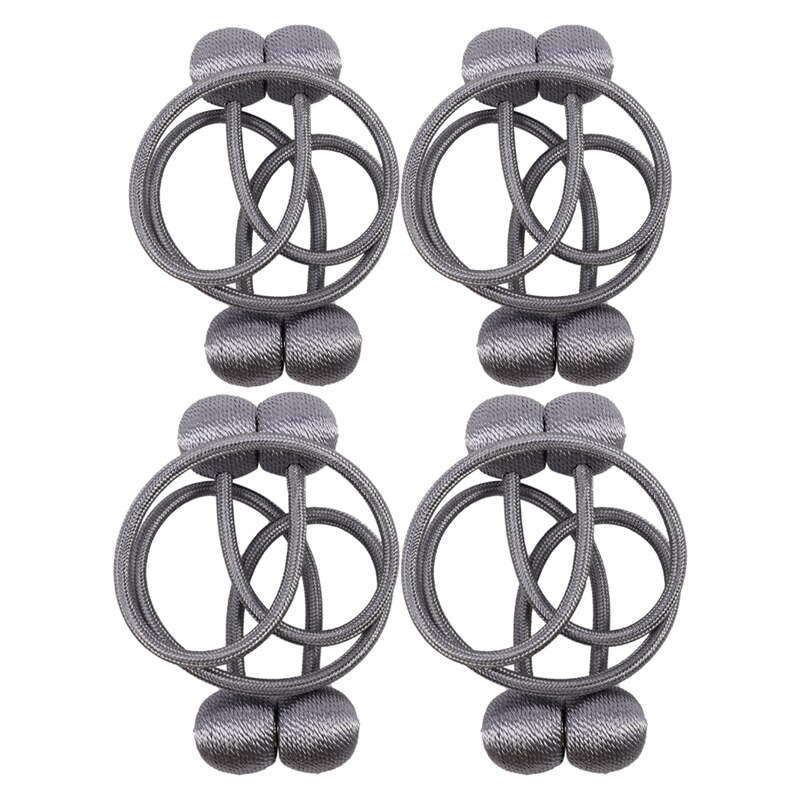 Stevige magnetische gordijnbanden  - 4 stuks stevige magnetische raamgordijnklemmen gordijnbandhouders, de meest handige gordijnhouders