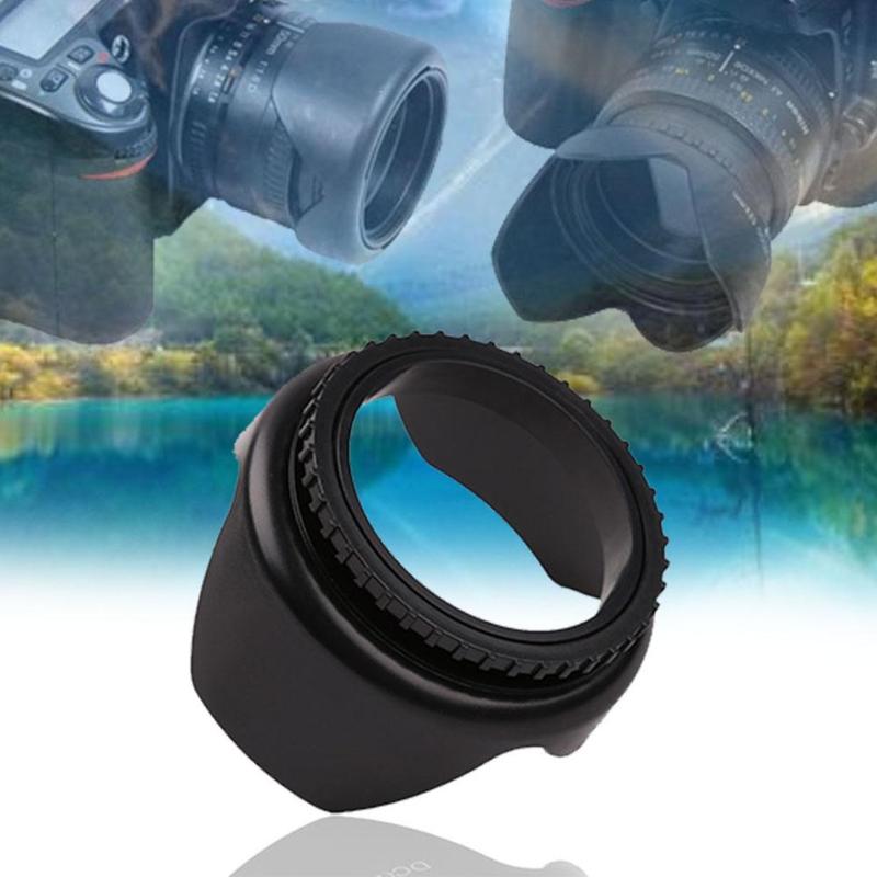 Camera Lens Hood 52mm 55mm 58mm 62mm 67mm Flower Shape Screw Mount Lens Hood for Nikon Cannon Sony Camera