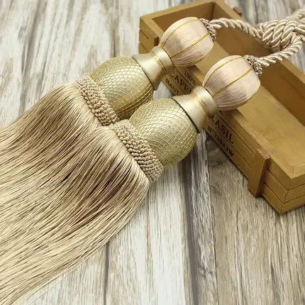 Gordijn Touw 1PC Kwasten Tiebacks Tennisbal Gordijn Houder Opknoping Riemen Touwen Clips Sluiting Tieback Gordijnen Accessoires: Licht Groen