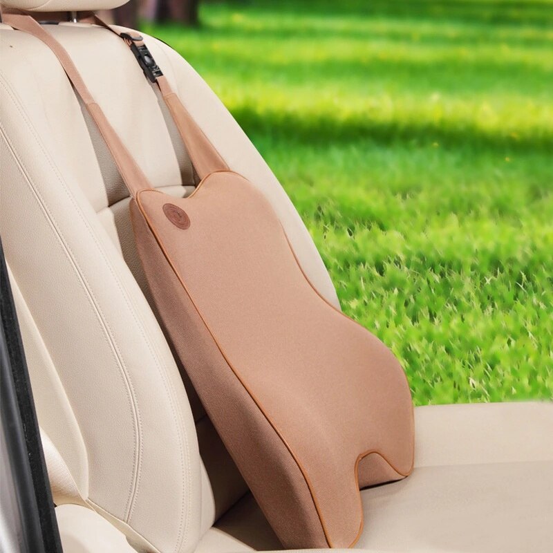 Vacuum compression Upgrade lumbar support cushion Spine Correct Memory Foam Cushion Massage Support Pad Car Pillows