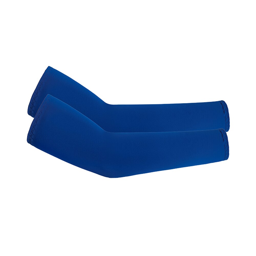 1 paio di sport estivi assorbenti per il sudore protezione UV Unisex set di bracci freddi per ciclismo pallacanestro correre maniche da braccio da pallavolo: Blue