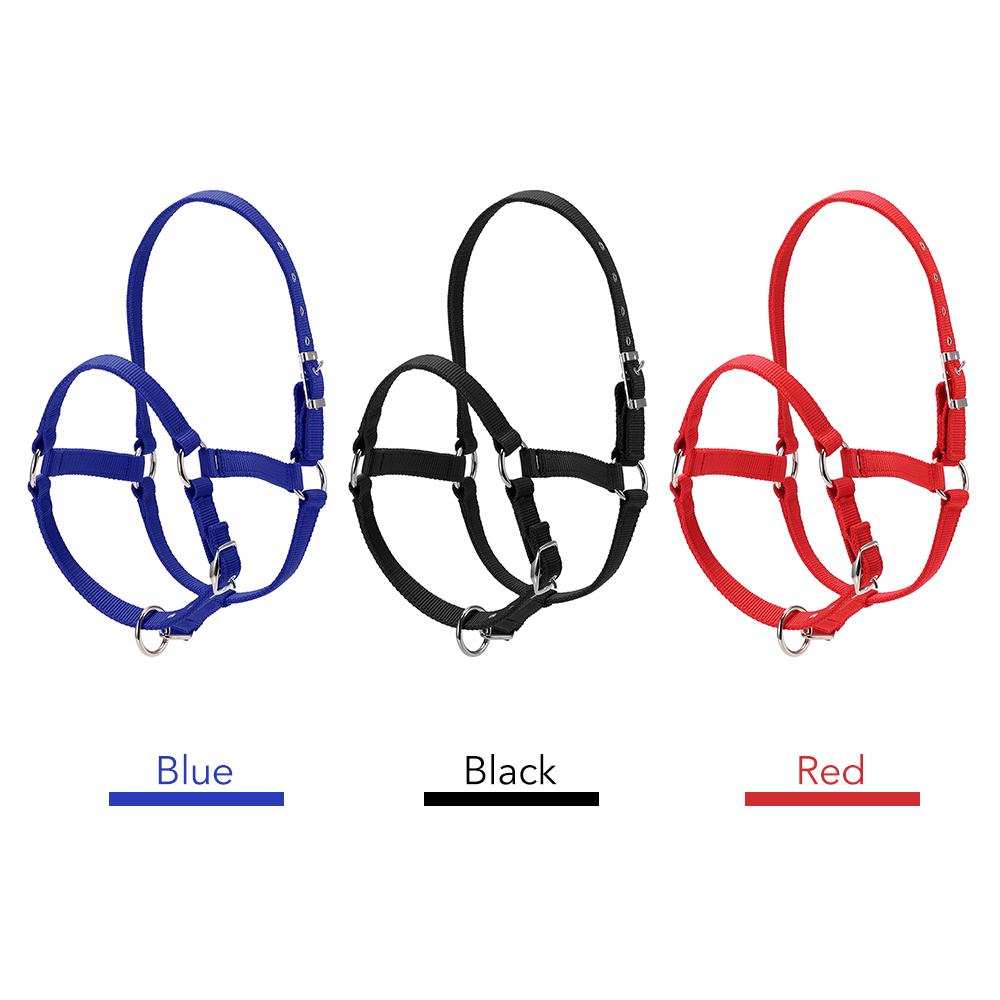 Collar de cabeza de caballo grueso de 6MM, brida ajustable de seguridad, accesorios de equipo de equitación, cuerda de caballo de plomo