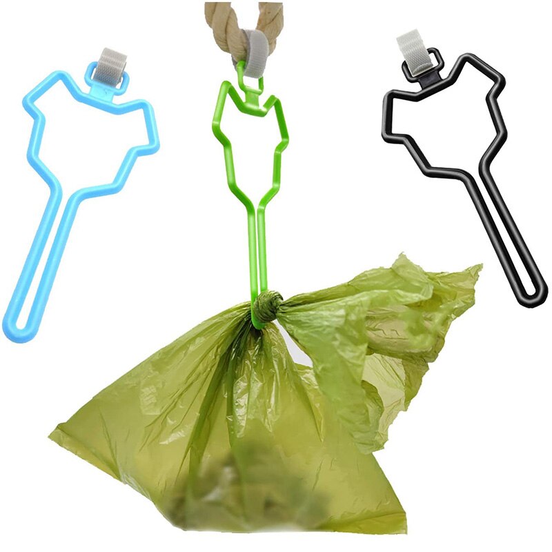 Dog Poop Bag Hands-Free Holder Pet Waste Bag Carrier Dog Leash Dispenser Handle Fits for Any Dog Leash Pet Accessories