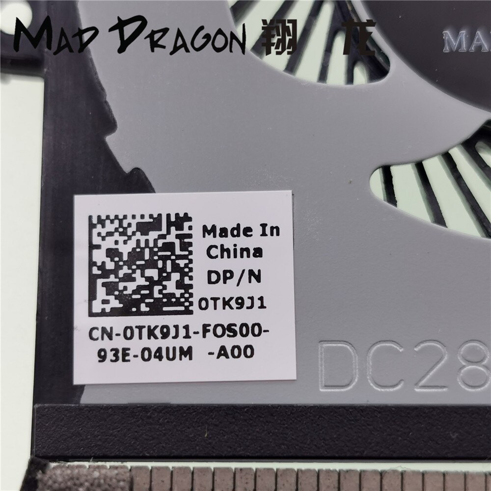 original CPU GPU Fan Heatsink Fan Assembly For Dell Precision 5530 XPS15 9570 0TK9J1 TK9J1 008YY9 08YY9 0MV340 MV340 0G5N3