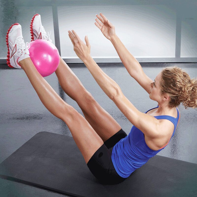 Pilates yogaboll träningsredskap balans fitness lämplig barn gravida kvinnor män 25 cm / 9.8 tums gymbollar