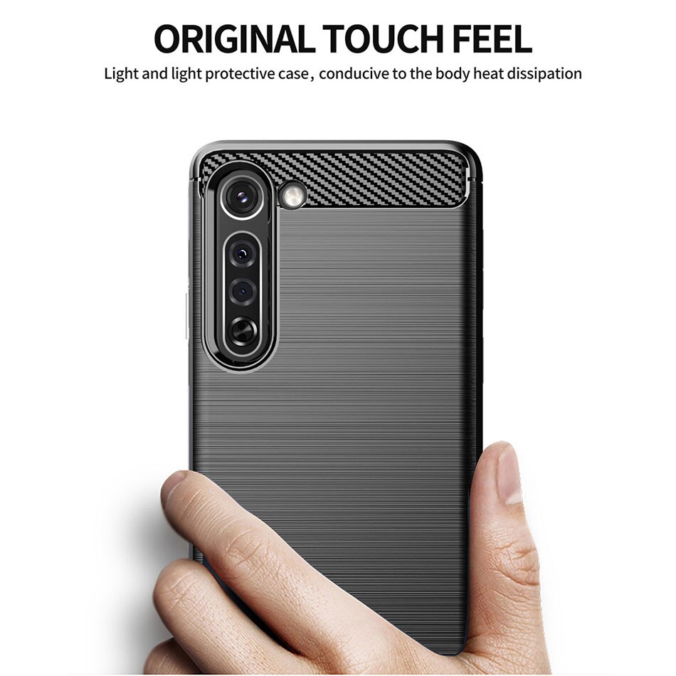 Whyes-funda de silicona para Moto Edge Plus Edge, funda de móvil suave de TPU de fibra de carbono ajustada a prueba de golpes