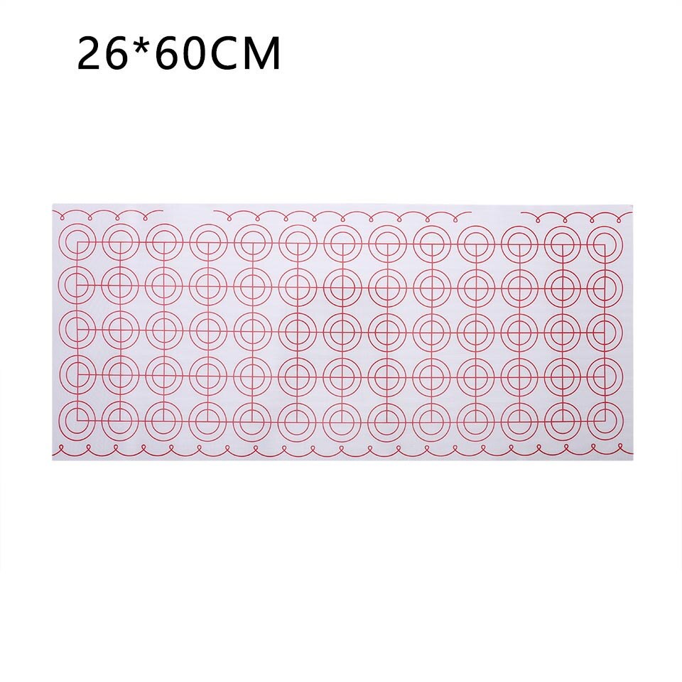 Vip Siliconen Bakken Mat Milieuvriendelijke Mat Voor Rolling Deeg Pad Grote Non-stick Oven Patisserie Bakken Accessoires Gereedschap: 26X60CM Red