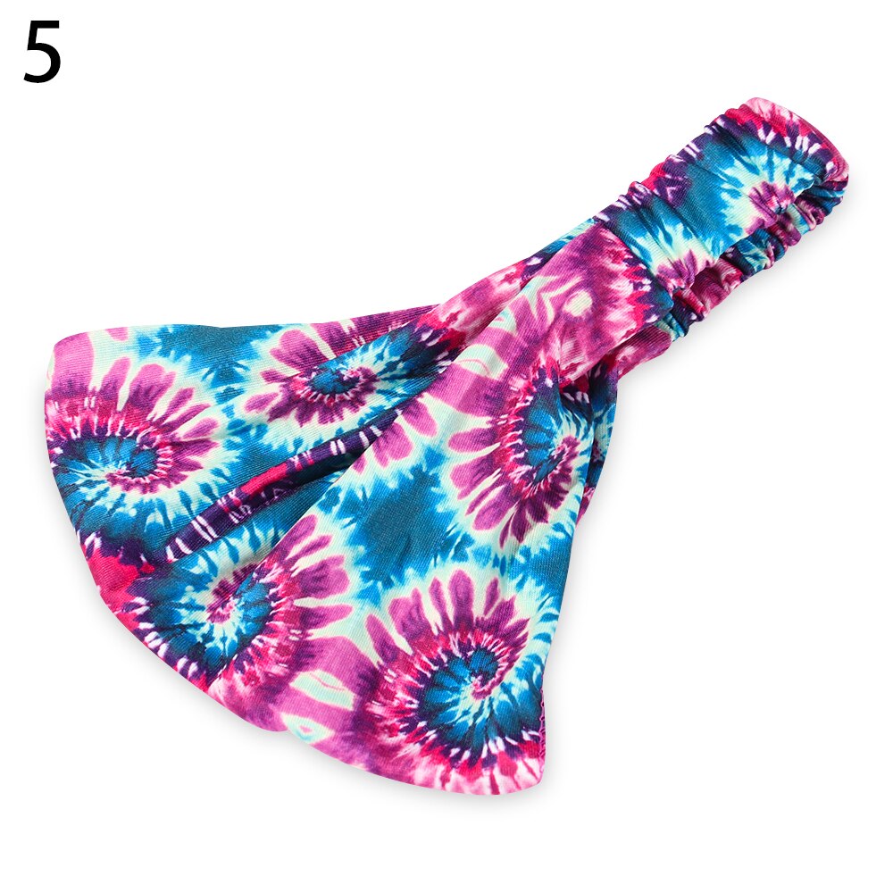 Sportliches elastisches stirnband, yoga-turban, breites haarband, damen-kopftuch, haaraccessoire, schlicht: 5