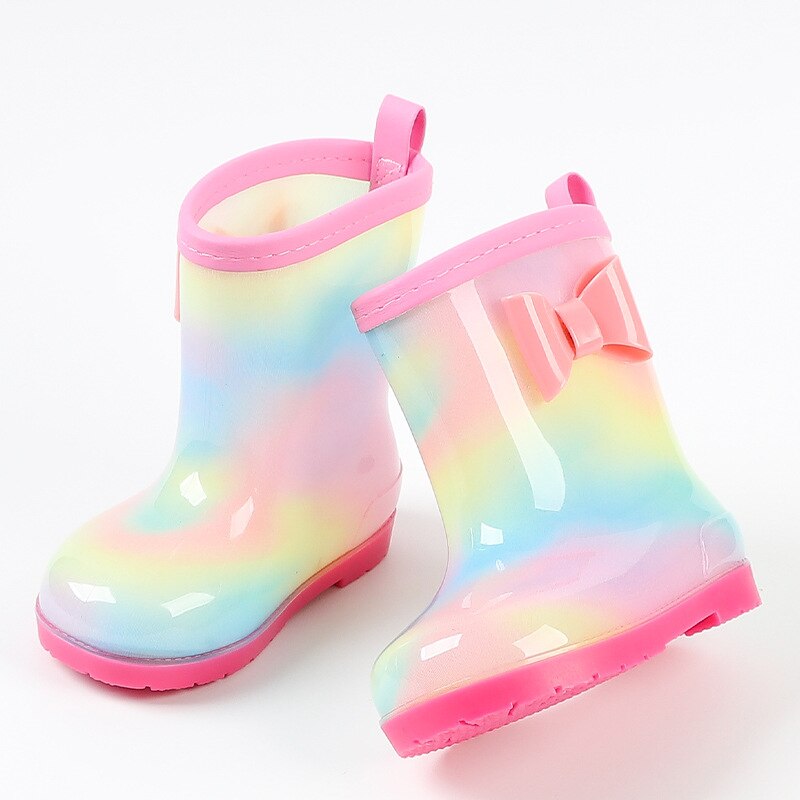 Bottes de pluie pour enfants, chaussures d'eau souples, confortables, imperméables, antidérapantes, dessins animés, pour garçons et filles, 01B, printemps automne: Picture style / 31