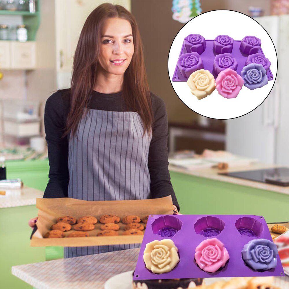 Multifunctional Food Grade Silicone Mold Circle Hole Honeycomb Cake Chocolate Soap Mold Mould For Frozen Microwave Oven