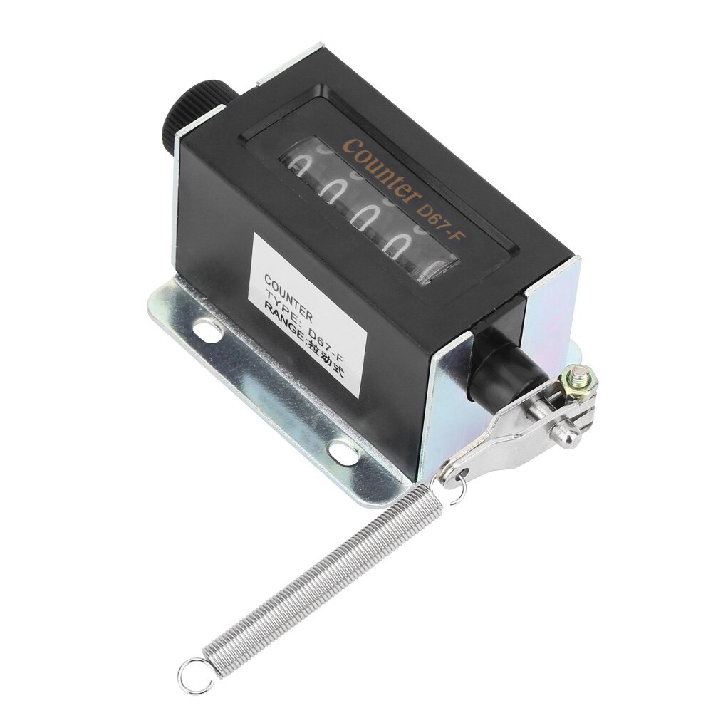0-99999 mechanische kliktellers 5 cijferige mechanische resetbare handmatige handtrekslagteller  d67f