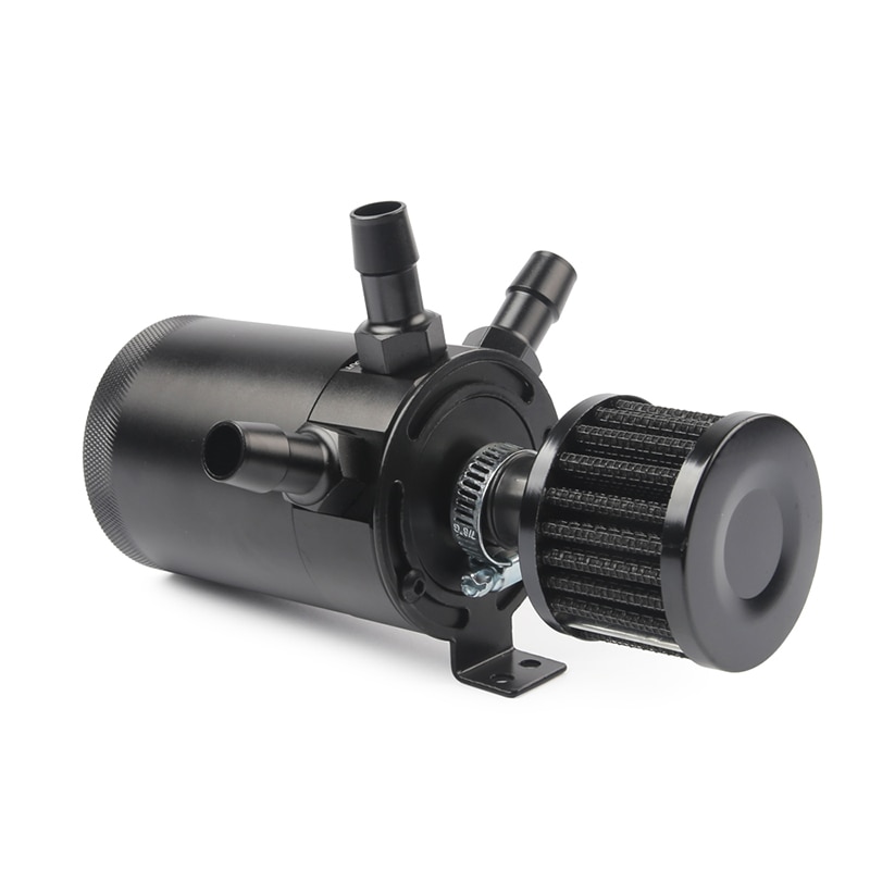 Uniwersalny aluminium 3-Port pojemnik robić ściągania oleju zbiornik z filtr odpowietrzający silnik mini separator oleju