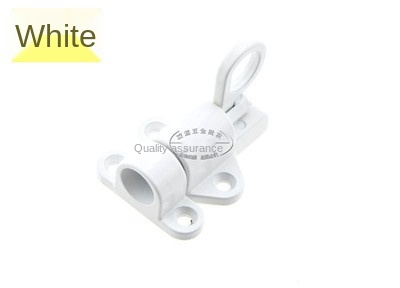 Pestillo de puerta de seguridad, anillo de tracción de aluminio, Perno de ventana de rebote de resorte, cierre automático, cierre deslizante, herrajes para puertas y ventanas: Blanco