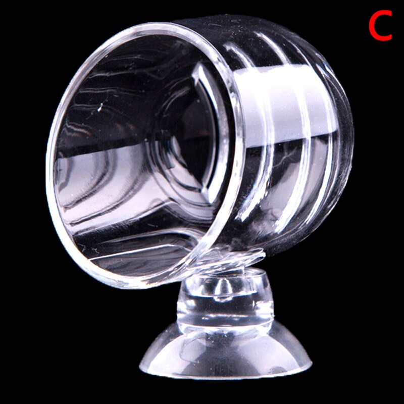 1pc Aquarium Fish Tank Aquatic Feeder Fish Tank Supplies Glass Pot Plant Feeding Cup Holder Shrimp: Green
