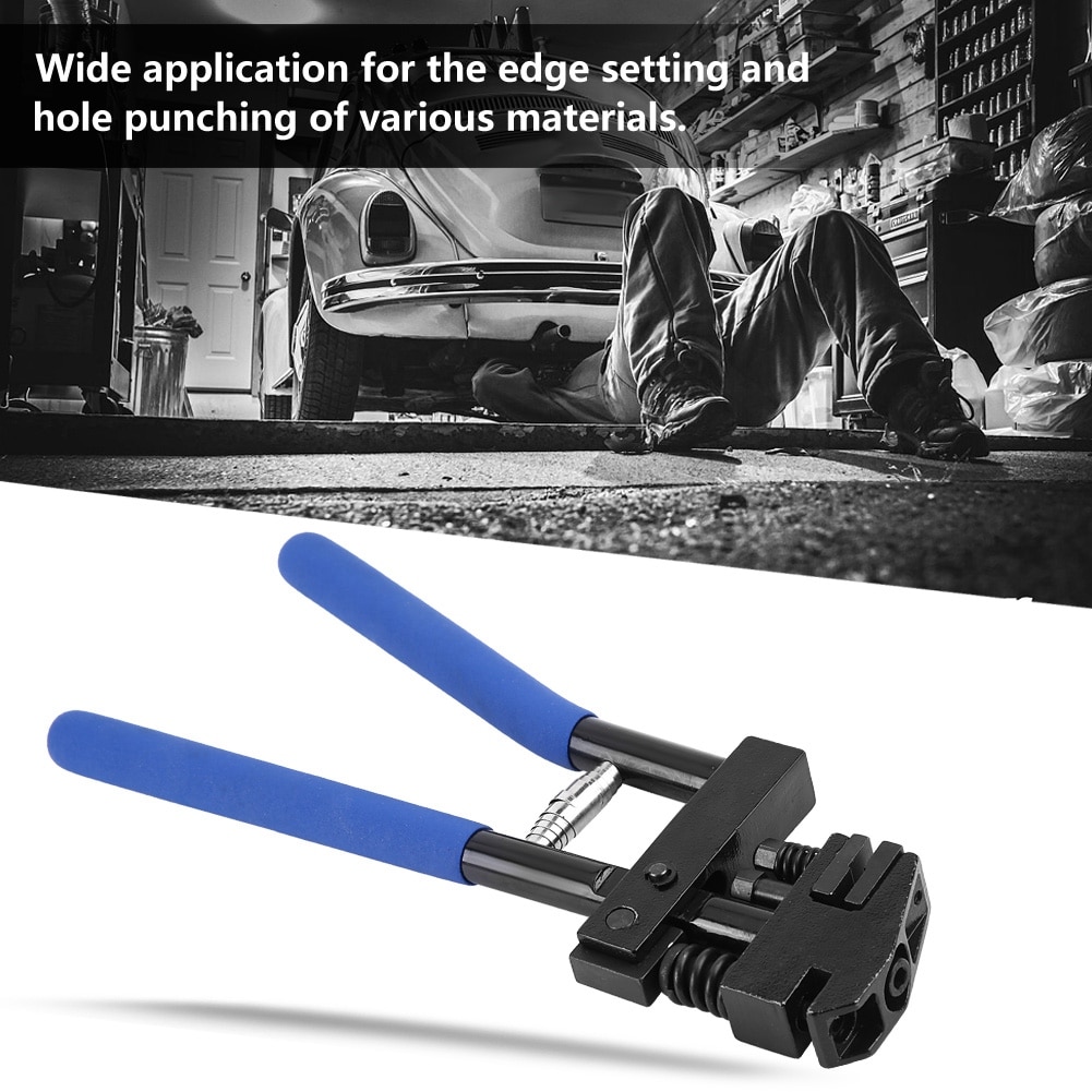5mm Edge Setter Hand Joggler Panel Flanging Plier Hole Punch Sheet Metal Repair Welding Alloy Steel Car Tools Hole Punch Plier