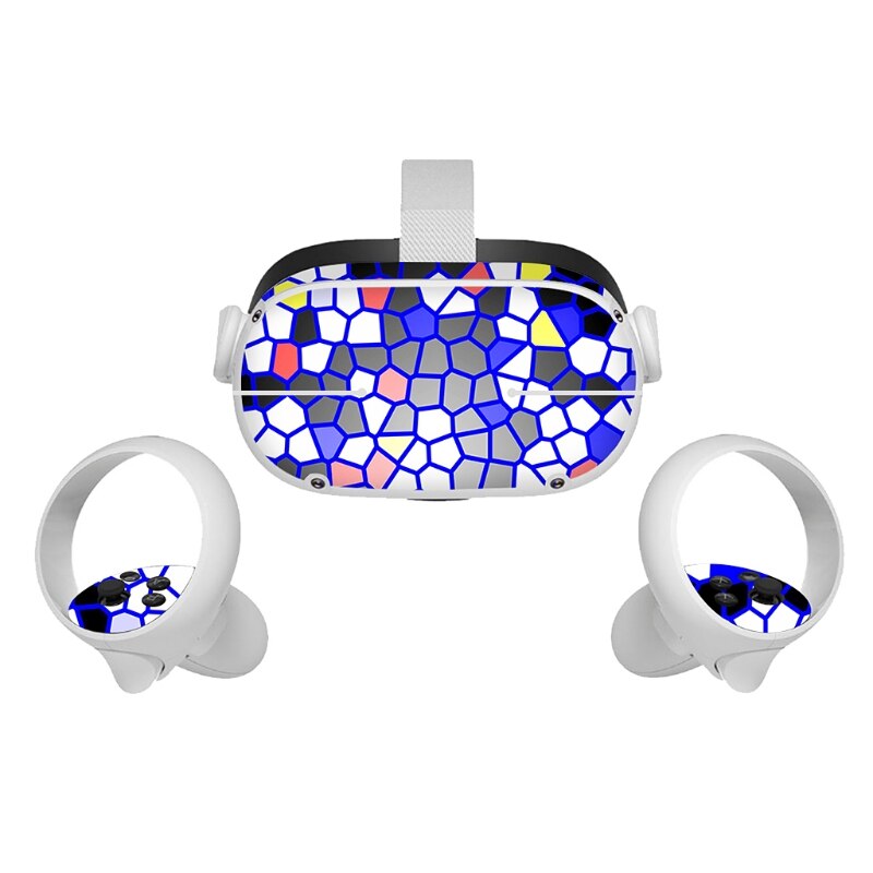 Pegatina de piel para auriculares oculus Quest 2, calcomanías de decoración de realidad Virtual, 1XCB