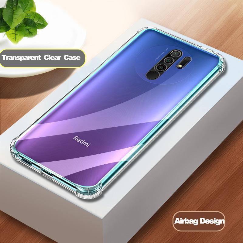 Custodia antiurto per Redmi Note 9 S Cover trasparente in TPU trasparente per Redmi 9A 9C Note8T 8Pro Note9 Note 9 S 9Pro Max custodia in Silicone