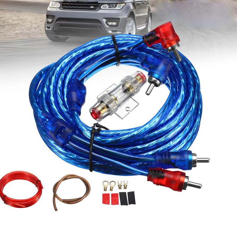 Samochodowy sprzęt audio kabel samochodowy głośniki audio zestaw okablowania wzmacniacz kablowy głośnik subwoofer przewody instalacyjne przewód zasilający linia instalacyjna