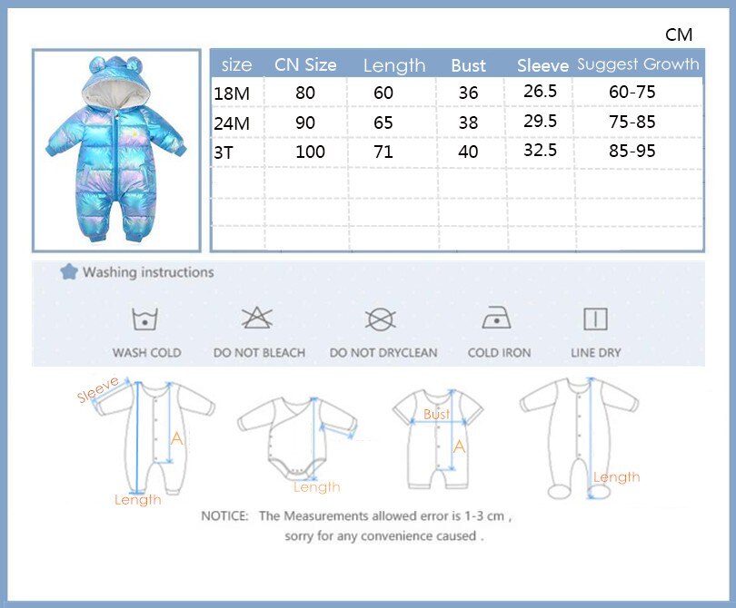 Babymeisjesromper winter felle kleur met capuchon dikke warme jumpsuits kostuum voor peuterjongens bovenkleding winddicht sneeuwpak