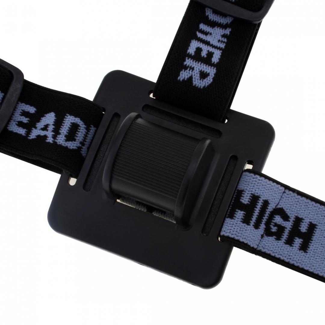 Hoofd Licht Strap Mount Lamp Band Hoofdband Voor Koplamp-Zwart