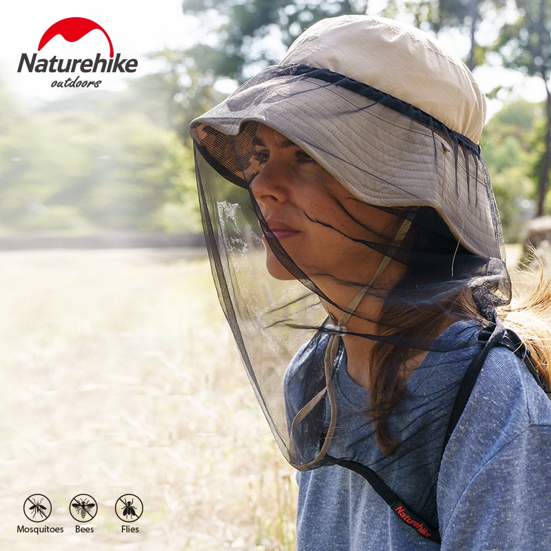 Naturetrekking casque filet moustiques résistant aux insectes masque Sports de plein air Anti moustique pêche Camping moustiquaire